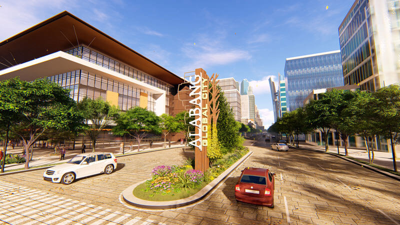 Lifestyle Park Nestled in Front of the Future Alabang Global City